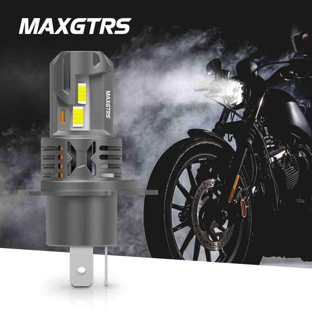 Universal Motorcycle Led Headlight Projector - 1 adet H4 motosiklet LED far