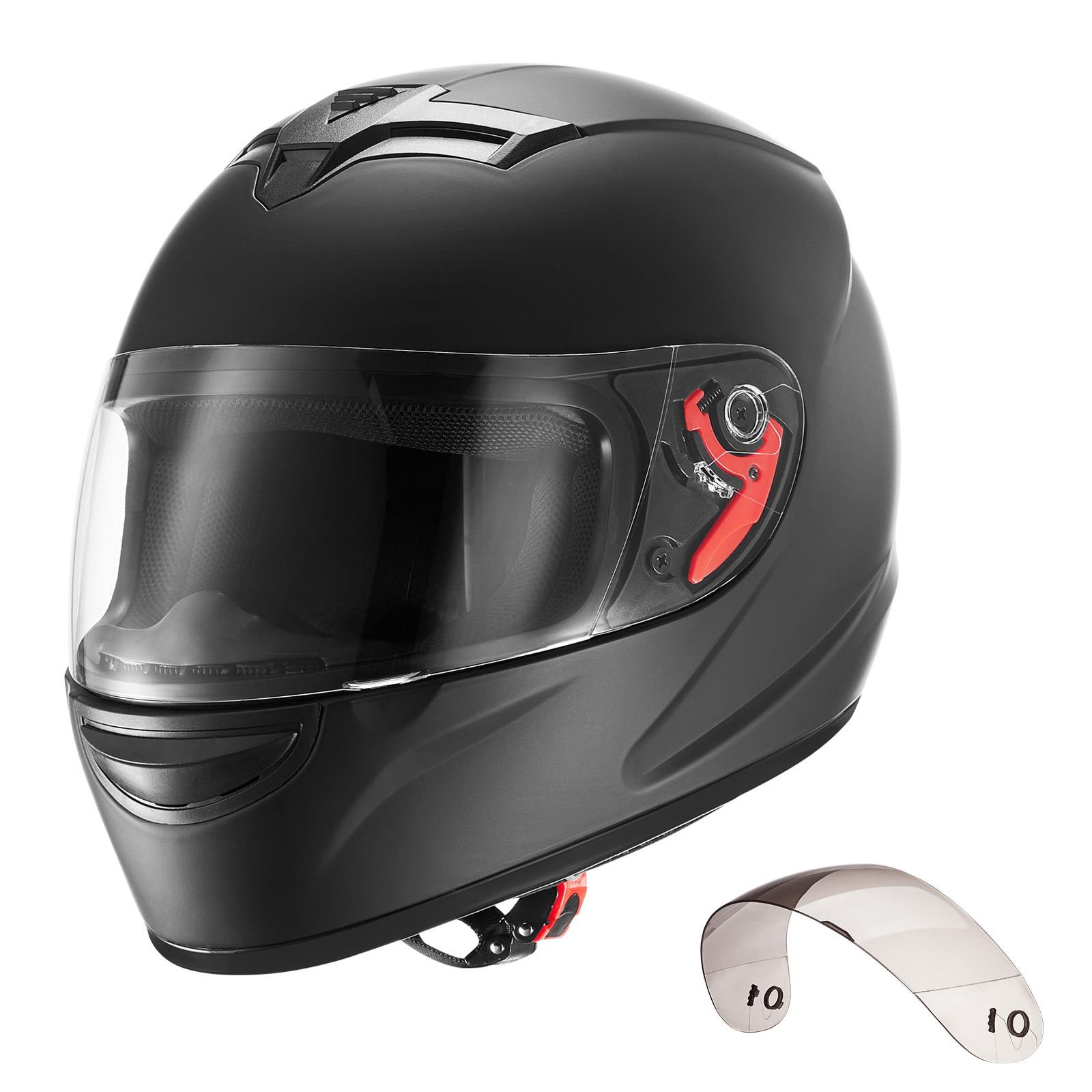 Dual Visor Motorcycle Racing Helmet - Motosiklet Kaskı, Tam Yüz, Yetişkinler için