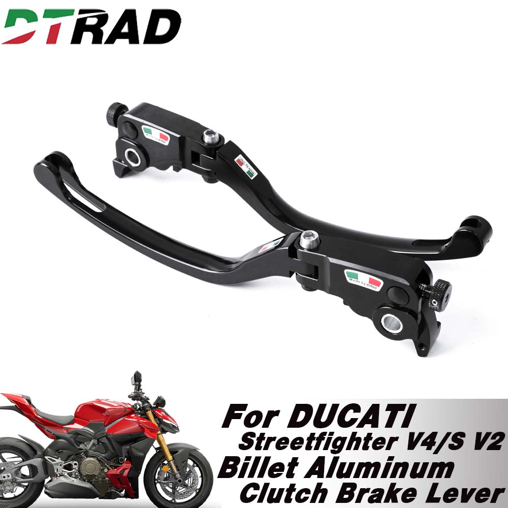 Cnc Aluminum Adjustable Brake Clutch Levers - DUCATI Panigale/Streetfighter V4/S V2 2020-2026 için