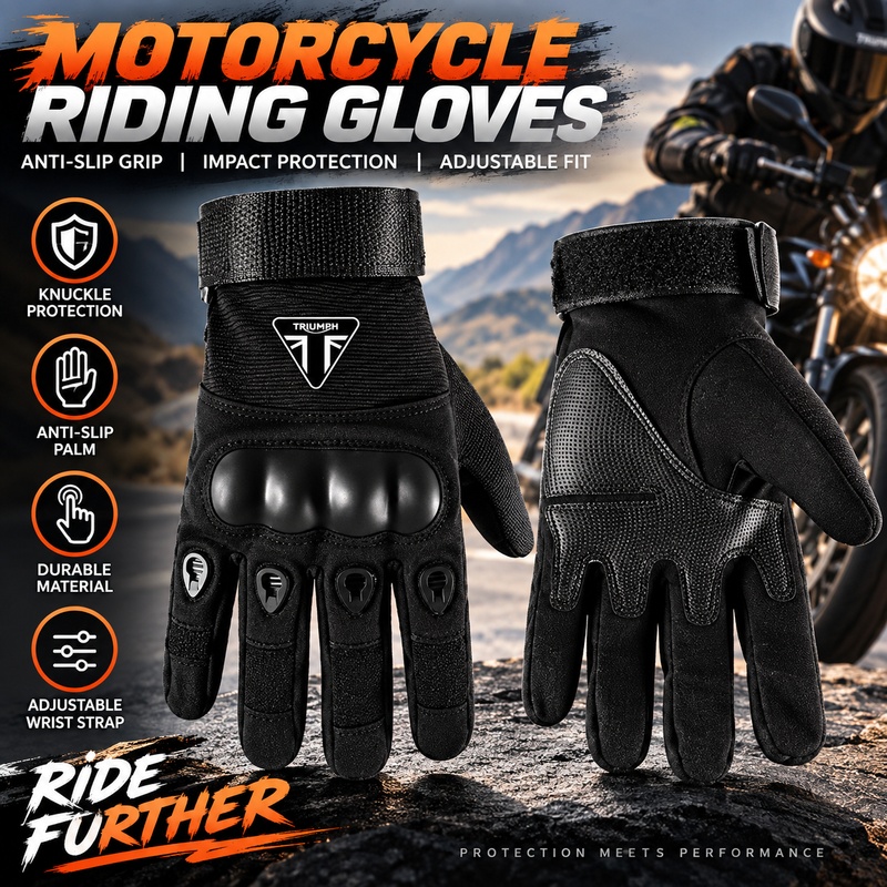 Riding Gear - TRIUMPH Motosiklet Aksesuarları için Eldivenler, Güvenlik