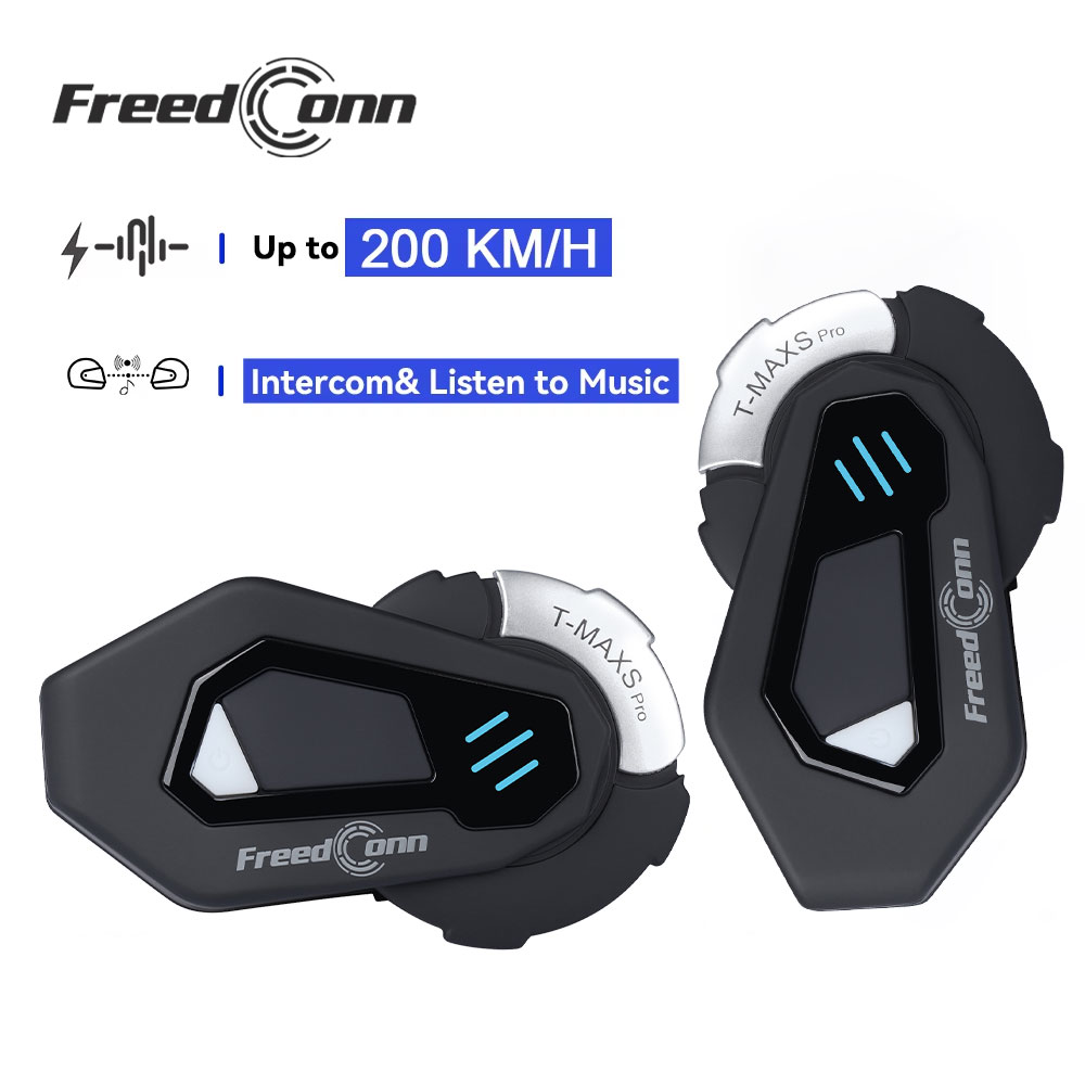 Universal Motorcycle Helmet Intercom Headset - FreedConn T MAX S PRO Motosiklet