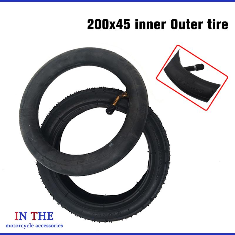 Scooter Parts - Kalınlaştırılmış scooter lastiği, 200x45 ölçülerinde, iç