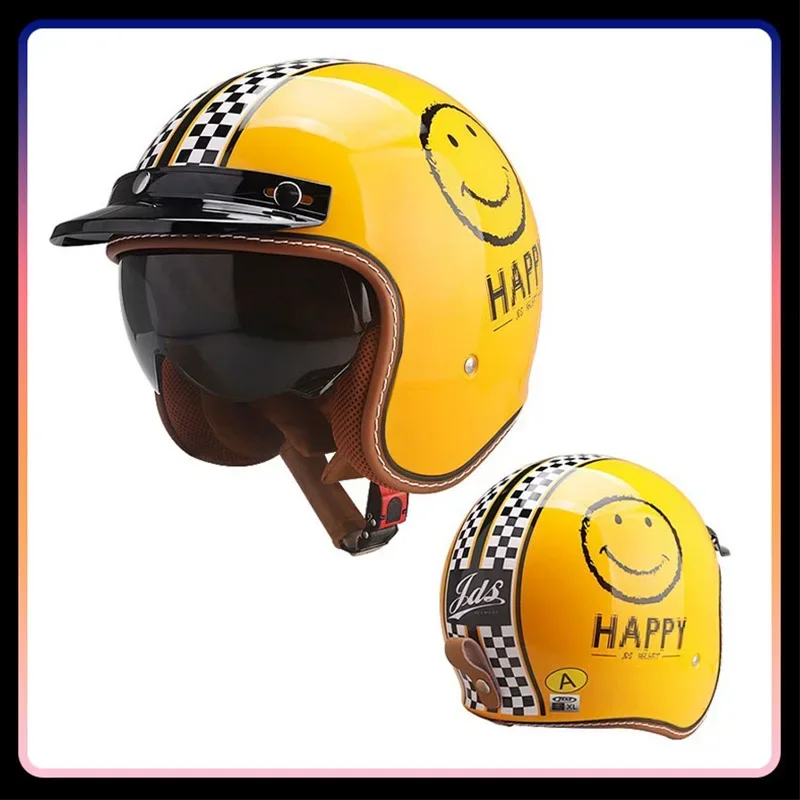 Erkekler Kadınlar Açık Yüz Mot - Vintage Open Face Retro Helmet incelemesi ve fiyatı