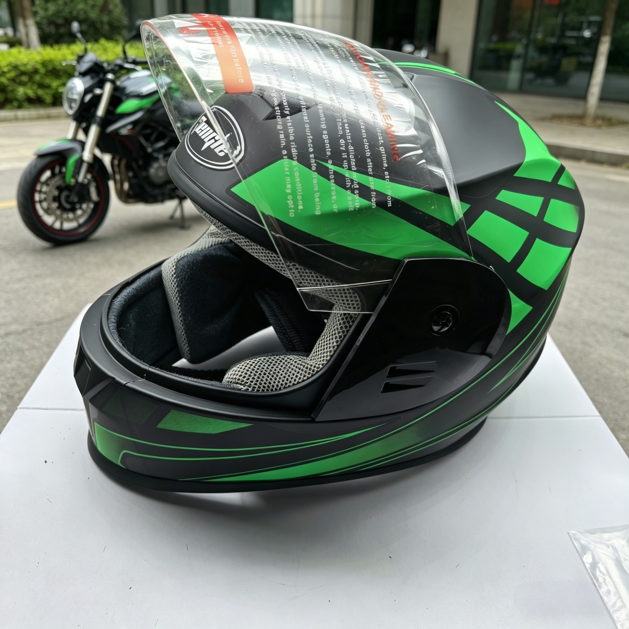Erkek Tam Yüz Motosiklet Kaskı - Dual Visor Motorcycle Racing Helmet incelemesi ve fiyatı