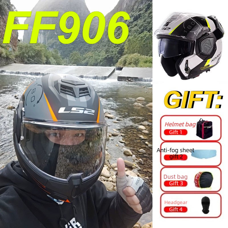 LS2 FF906 Advant Modüler Açılı - Modular Flip Up Motorcycle Helmet Dot Approved incelemesi ve fiyatı