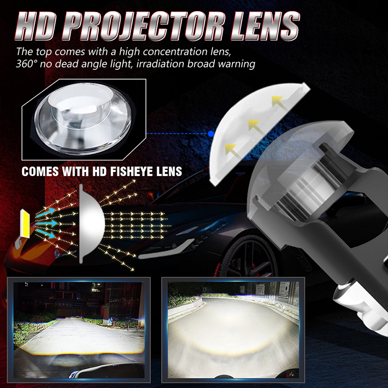 H7 H4 LED Projektör Lens 2 Ade - Universal Motorcycle Led Headlight Projector incelemesi ve fiyatı
