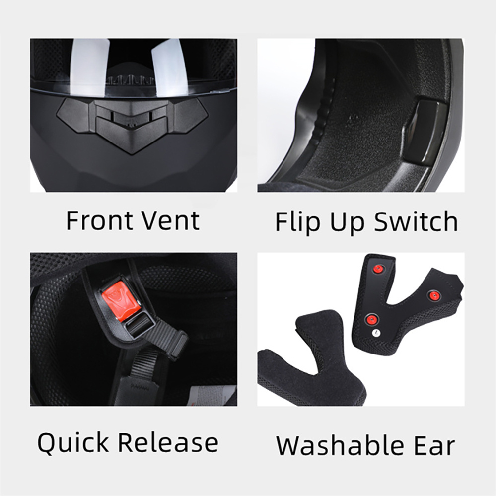 Modüler Motosiklet Kaskı Çift  - Motorcycle Helmet Inner Sun Visor Lens incelemesi ve fiyatı