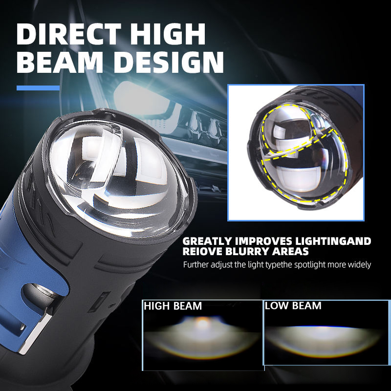 140W H4 LED Far Ampulü Projekt - Universal Motorcycle Led Headlight Projector incelemesi ve fiyatı