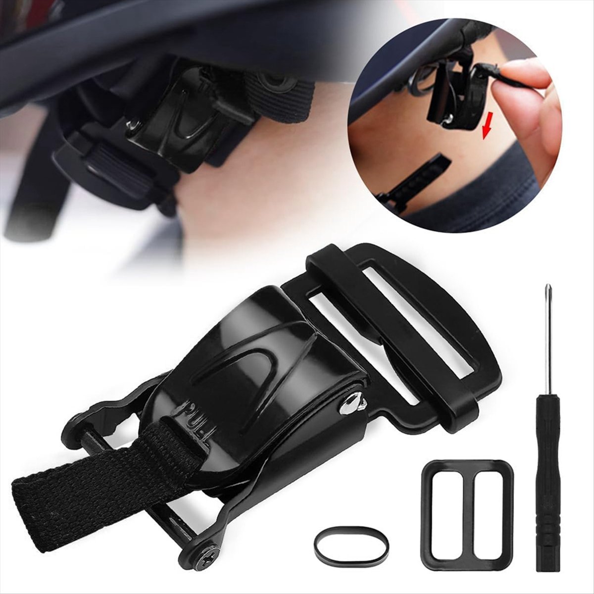 Uyumlu Kask Hızlı Çıkarma Toka - Quick Release Buckle Motorcycle Helmet incelemesi ve fiyatı