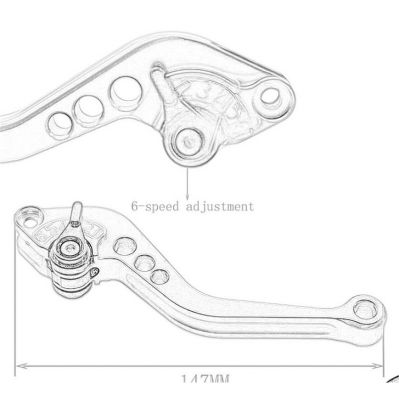 GROM MSX 125 MSX125 2014-2017  - Cnc Aluminum Adjustable Brake Clutch Levers incelemesi ve fiyatı