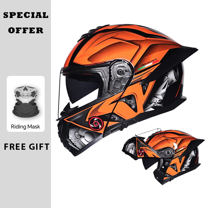 Motosiklet Kalkar Vizörlü Kask - Dual Visor Motorcycle Racing Helmet incelemesi ve fiyatı