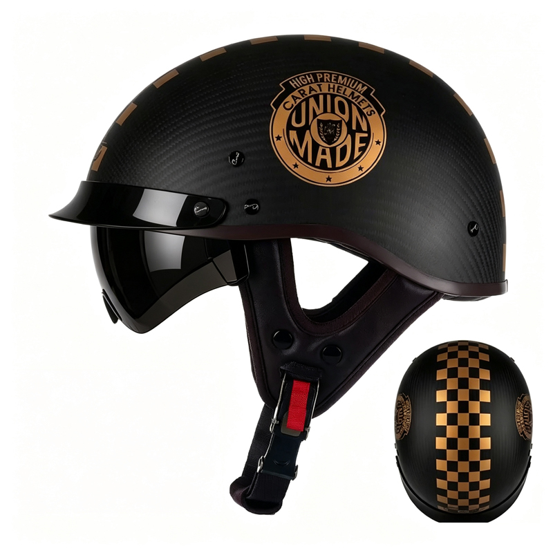 Karbon Fiber Motosiklet Yarım  - Carbon Fiber Lightweight Motorcycle Helmet incelemesi ve fiyatı