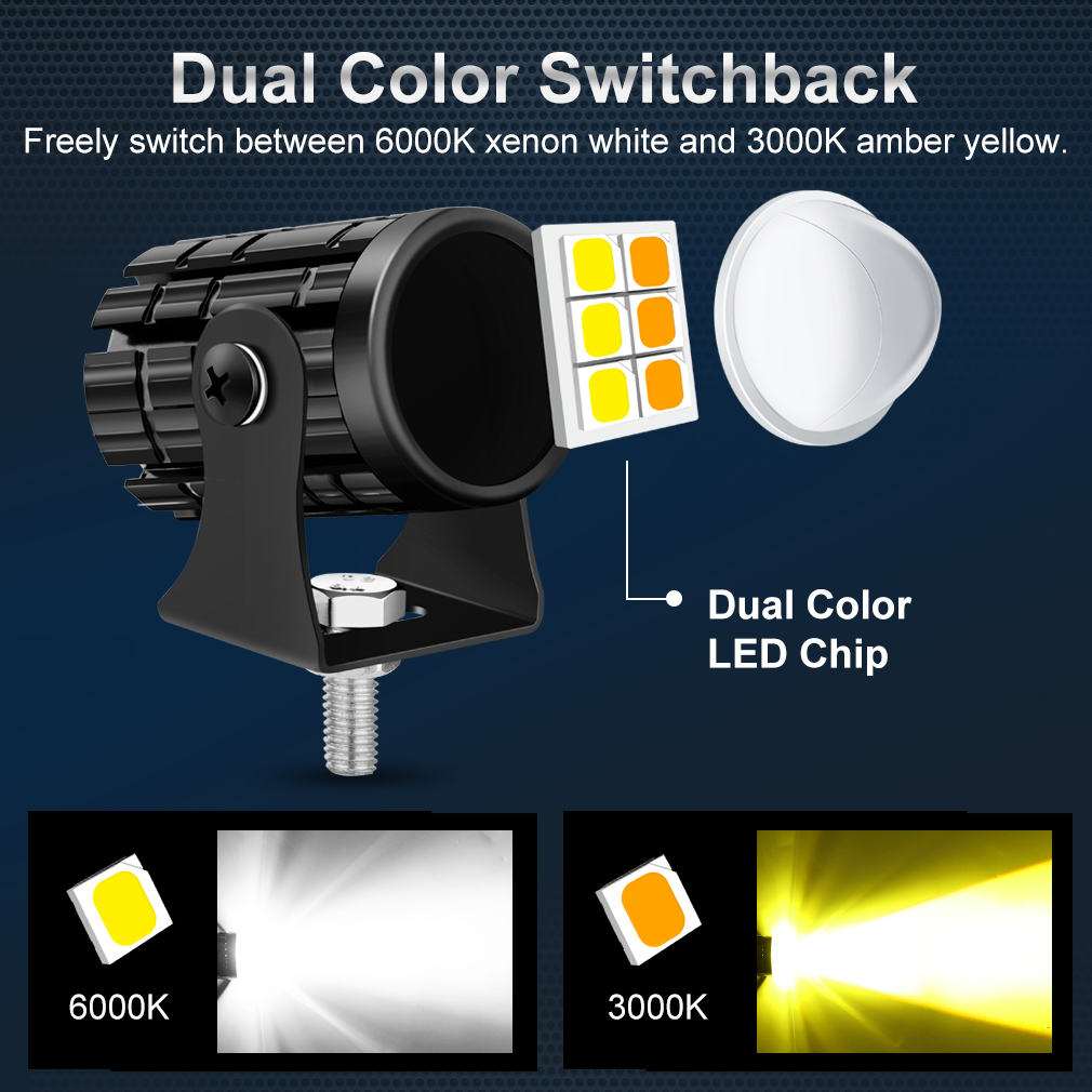 Evrensel motosiklet LED far pr - Universal Motorcycle Led Headlight Projector incelemesi ve fiyatı
